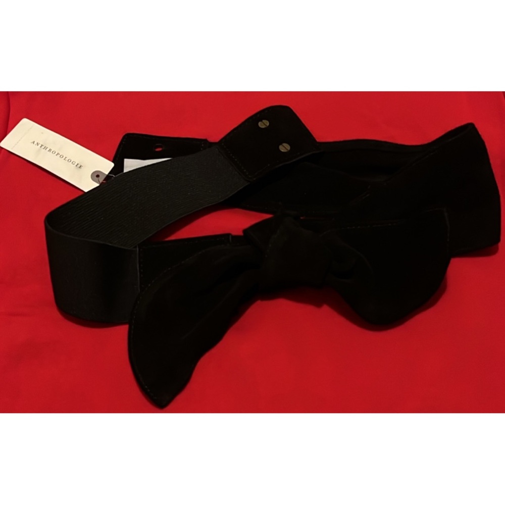 ANTHROPOLOGIE ~ Karine Bow Suede Belt (NWT)
